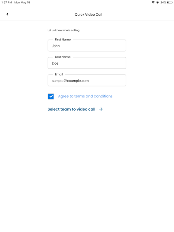FirstLight Video Banking iPad screenshot 2 - Finance app