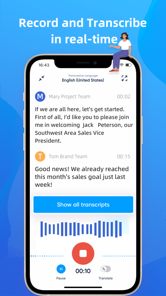 #2. iTranscribe - Audio to Text (iOS) 由: Youdao (Hong Kong) Limited