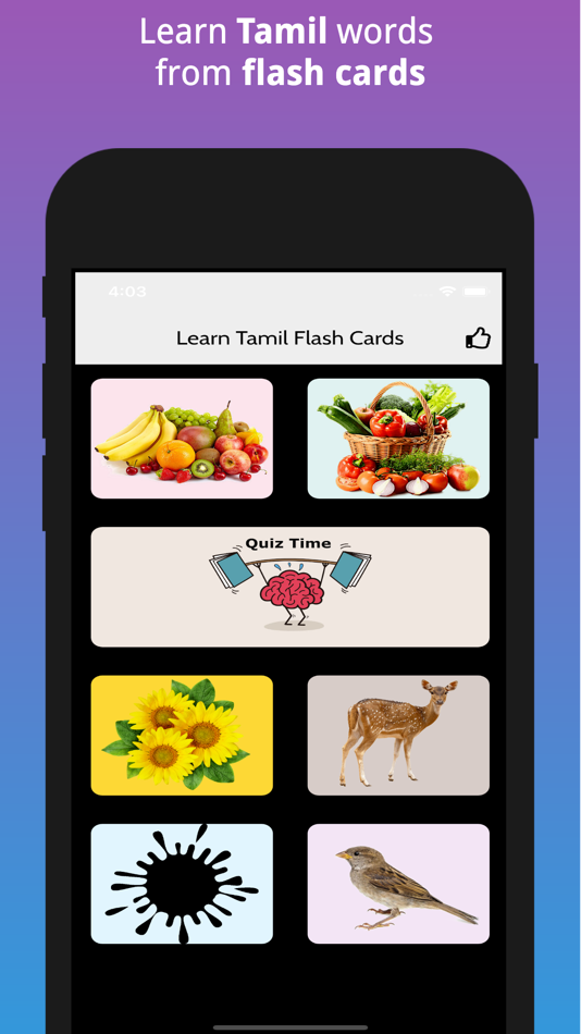 #1. Learn Tamil FlashCards (iOS) Podle: Bala Murugan Chandran