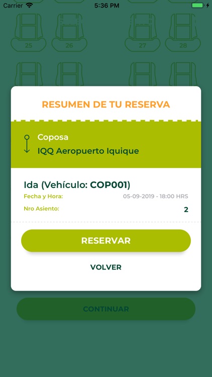 Collahuasi Reserva de asientos screenshot-5
