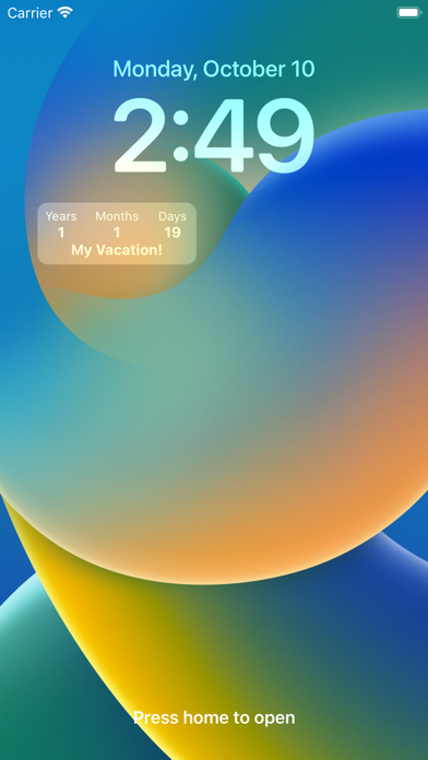 Countdown Widget ‎ Screenshot
