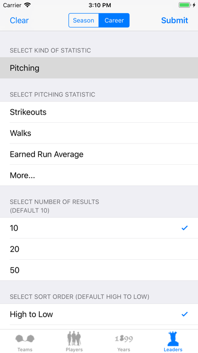 Baseball Stats 2025 Edition Screenshot