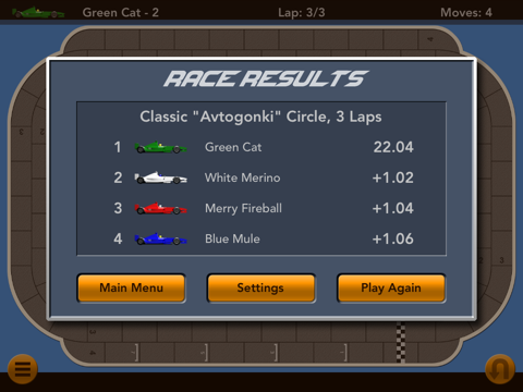Autoracing Board Game iPad screenshot