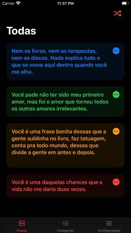 Frases de Amor: Compartilhar screenshot-8