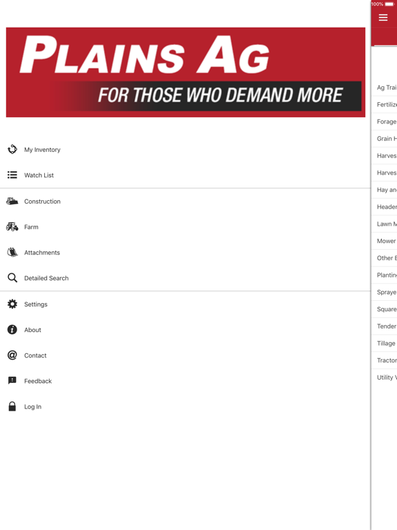 Plains Ag iPad screenshot 1 - Business app