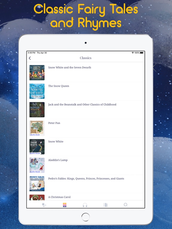 Fairy Tales & Bedtime Stories iPad screenshot 5 - Book app