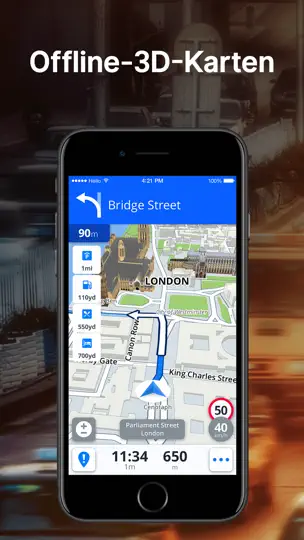 Screenshot von Sygic GPS-Navigation & Karten auf dem iPhone 2