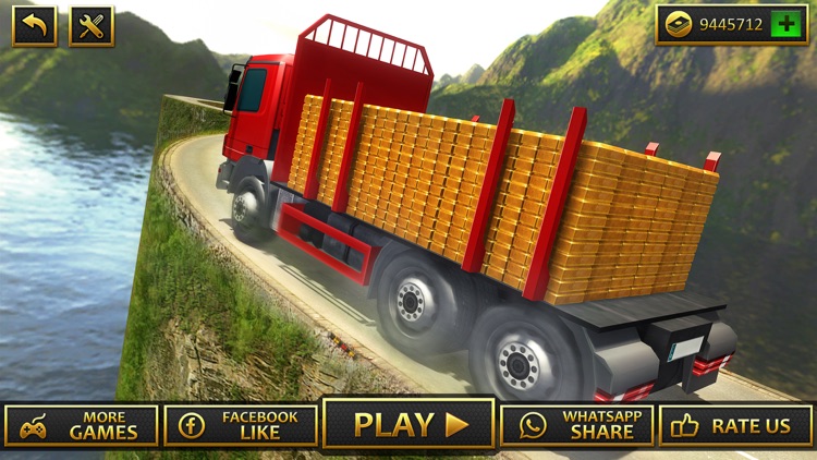 Gold Transporter Truck Drive