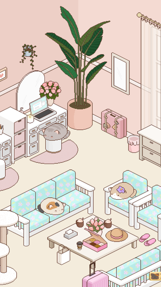 #2. Deco Neko - Cat Room Design (iOS) 由: Flying Bunny Studios