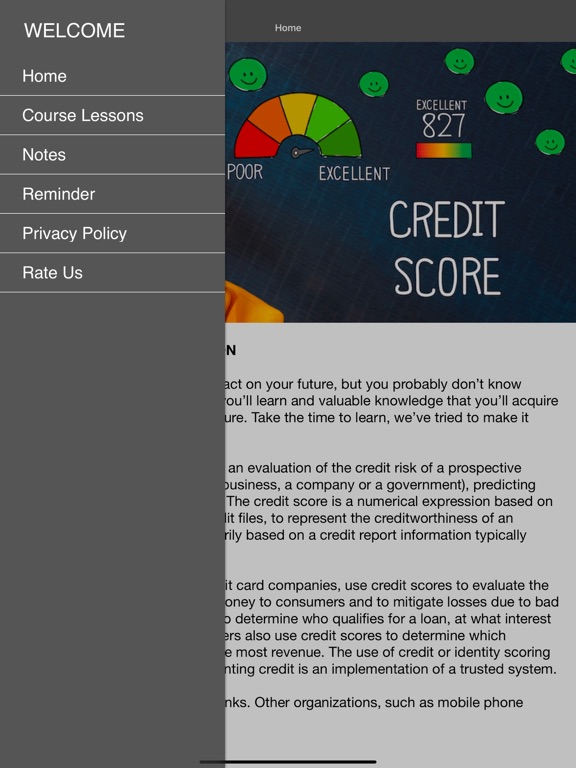 Credit Score & Repair Guide iPad screenshot