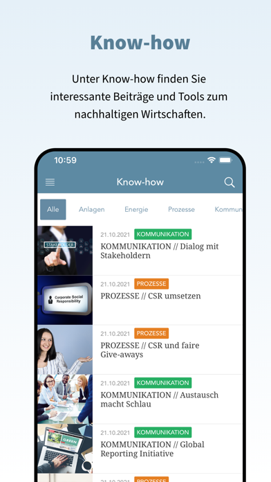 Klimaplattform der Wirtschaft Screenshot