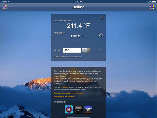 Boiling iPad screenshot