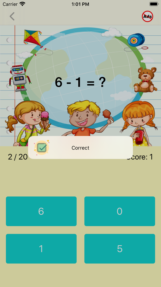 #3. First Grade Math Quiz (iOS) 由: Kalin M
