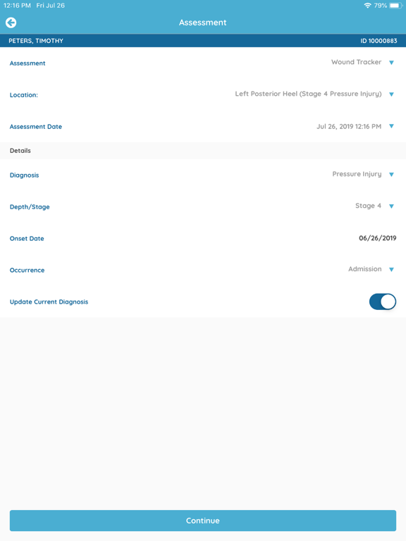WoundVision Scout Mobile iPad screenshot 4 - Medical app
