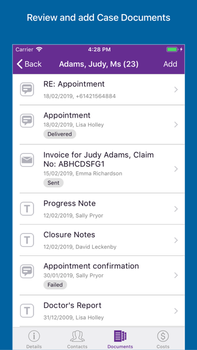 Case Manager Screenshot