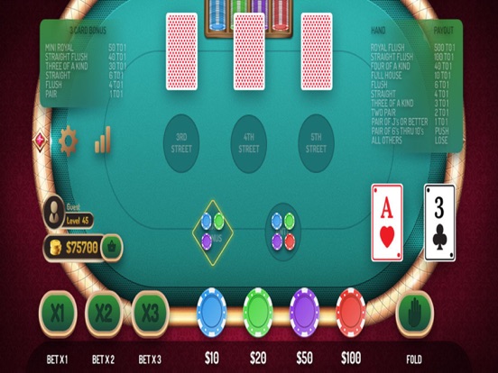 Screenshot #5 pour Mississippi Stud Poker Casino