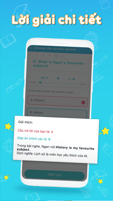 EDUPIA TEEN - Tiếng Anh THCS Screenshot