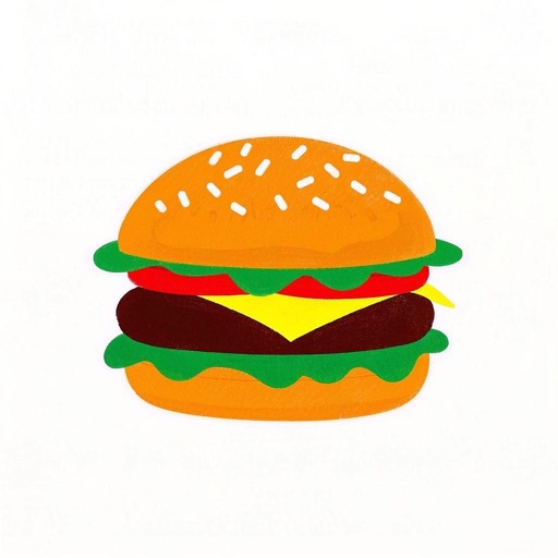 汉堡日记 App Icon - 智能 李