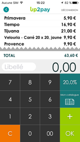 Up2pay Mobile screenshot