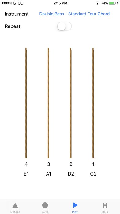 Double Bass Tuner Screenshot
