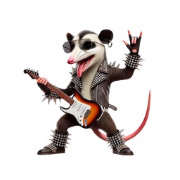 Rockstar Opossum Stickers