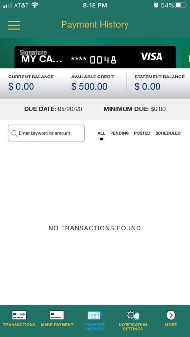 TVFCU Cards Screenshot