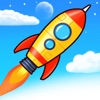 Rocket games space ship launch icon