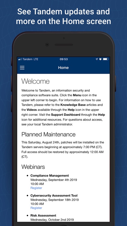 Tandem: Information Security