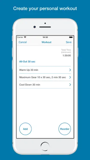 Bike Intervals screenshot 1