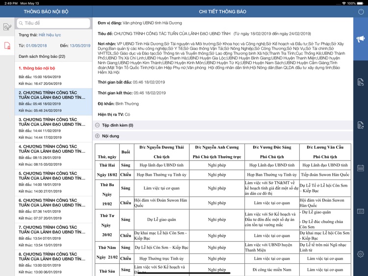 VOffice Hải Dương for iPad