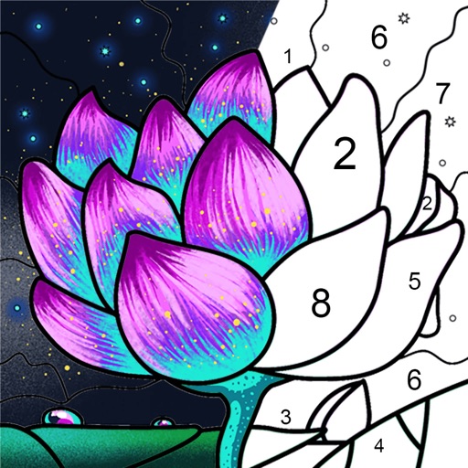 Paint by Number Coloring Game iOS App