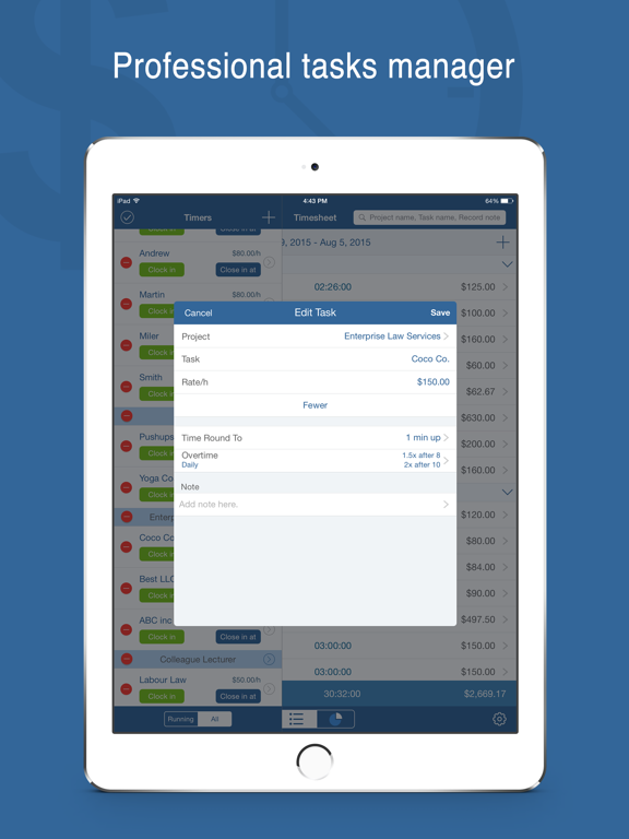 Screenshot #6 pour Worktime Tracker