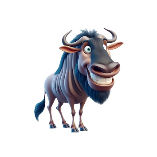 Happy Wildebeest Stickers icon