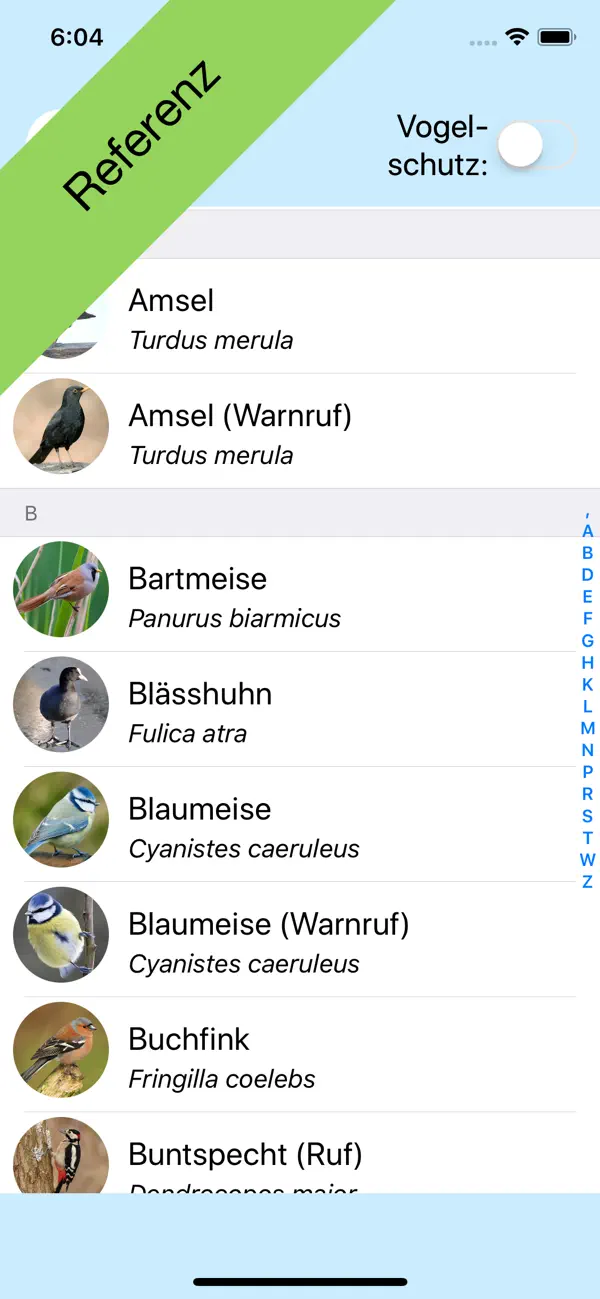 Zwitschomat - Vogelerkennung iPhone App Screenshot 5 – Nachschlagewerke