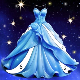 螢幕擷取畫面 (7) Gown Color - Paint by number