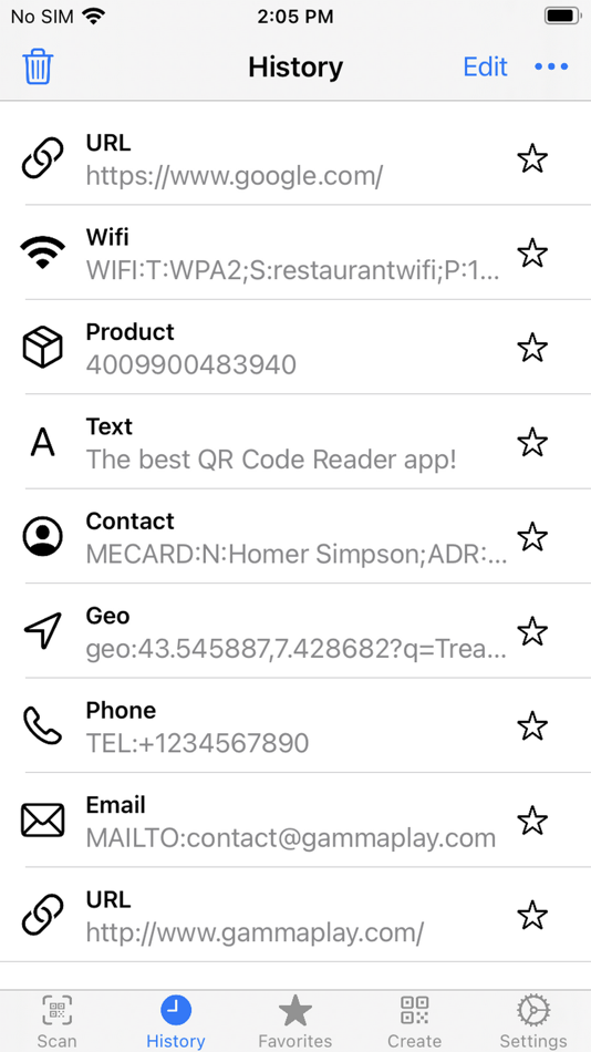 #5. QR Code Reader + QR Scanner (iOS) Podle: Gamma Play Limited
