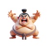 Goofy Sumo Stickers