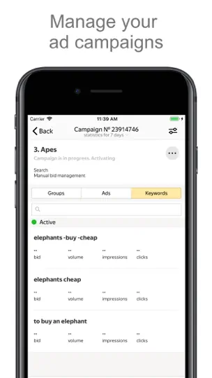 Yandex Direct iPhone Screenshot 2