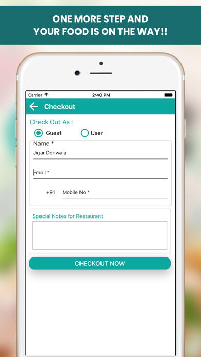 FoodChow-Online Food Ordering Screenshot