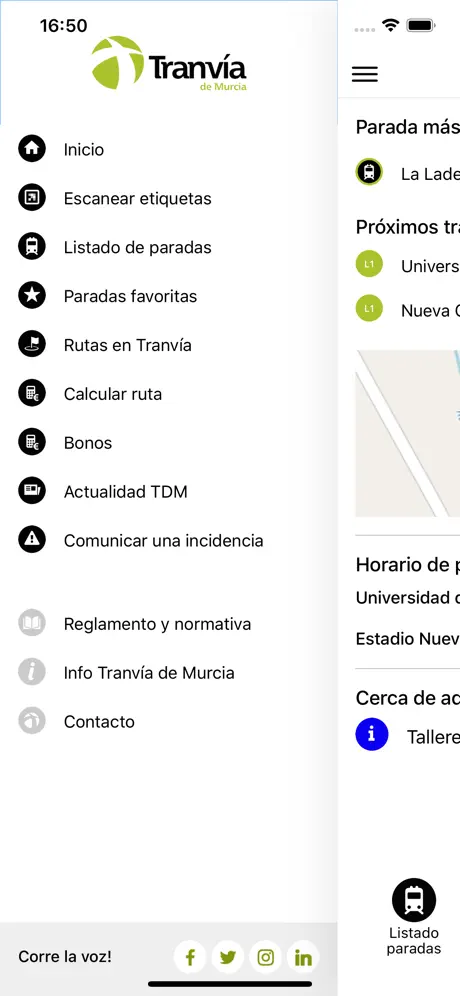 TDM App Tranvía de Murcia