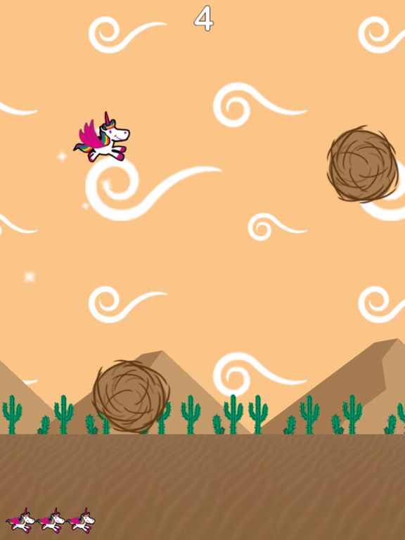 Dodger the Unicorn iPad screenshot