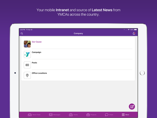 YMCA's Link iPad screenshot