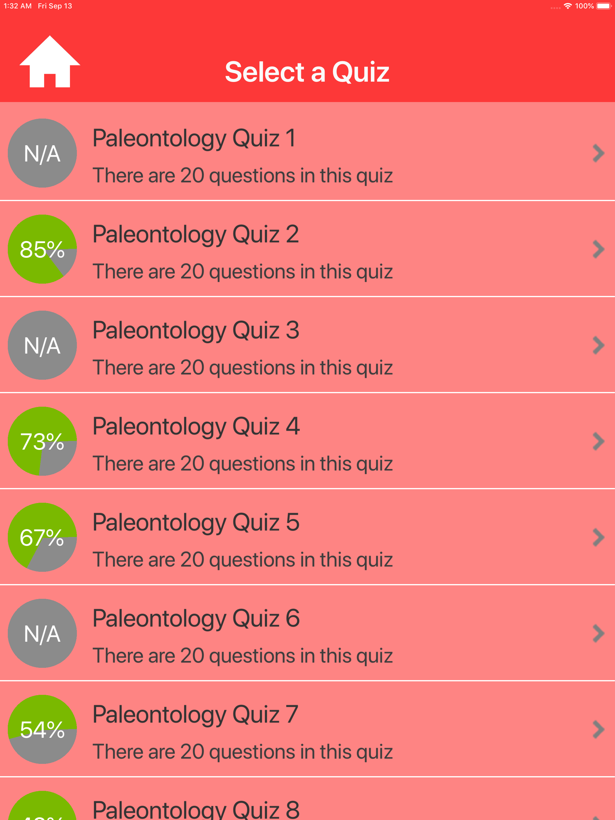 The Paleontology Quizzes screenshot 9