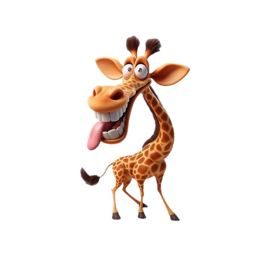 Goofy Giraffe Stickers
