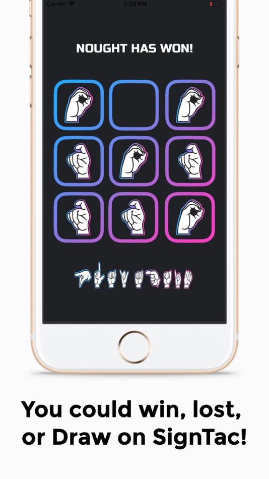 #4. SignTac | Tic-Tac-Toe in ASL (iOS) 由: Antonio Chavez