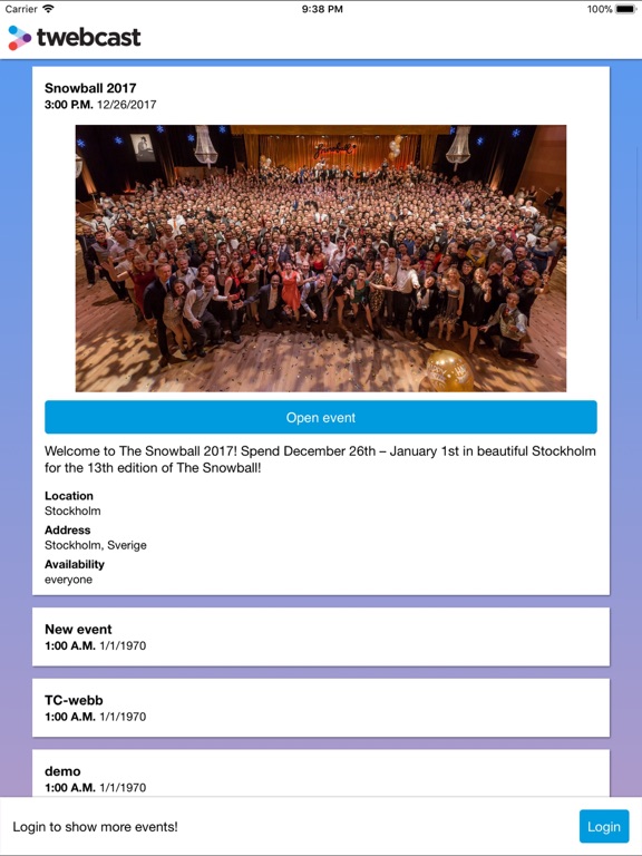 Screenshot #4 pour Twebcast