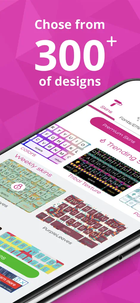 Keyboard Skins for iPhone - Lifestyle App | MWM