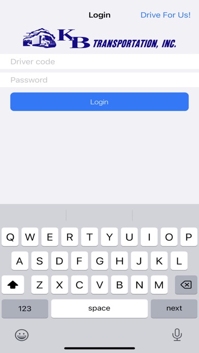 Screenshot 1 of KB Mobile Driver App App