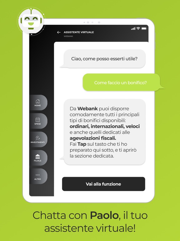 Webank – Conto online iPad screenshot 7 - Finance app
