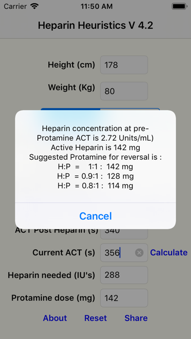 Heparin Heuristics Lite Screenshot